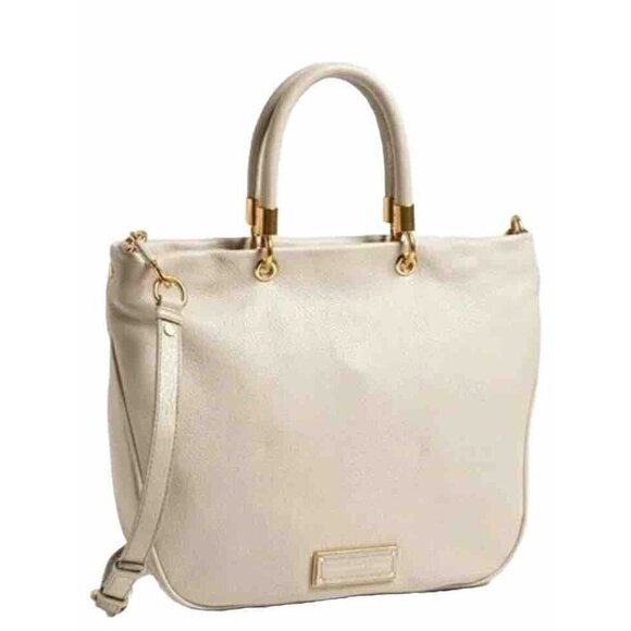 MARC BY MARC JACOBS Too Hot to Handle Shopper Leather Stone Cream - Picture 1 of 16